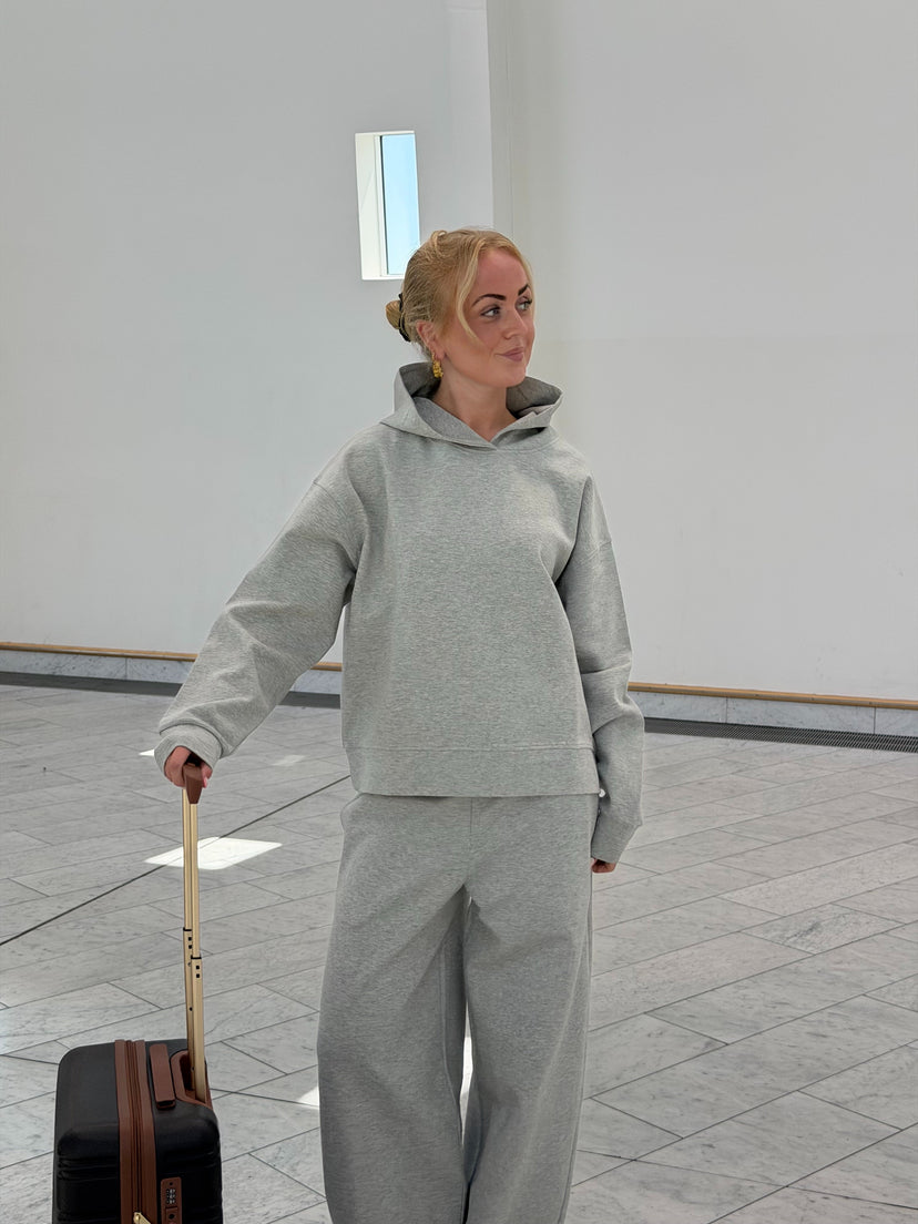 Emma Oversize Hoodie - Light Grey Melange