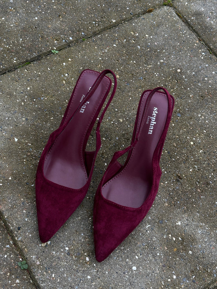 Stephanie Slingback Pumps - Bordeaux