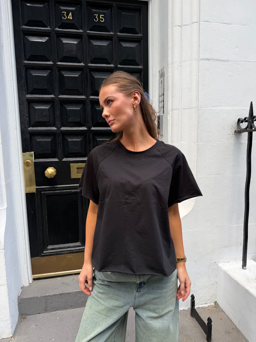 Senna Raglan T-Shirt - Black