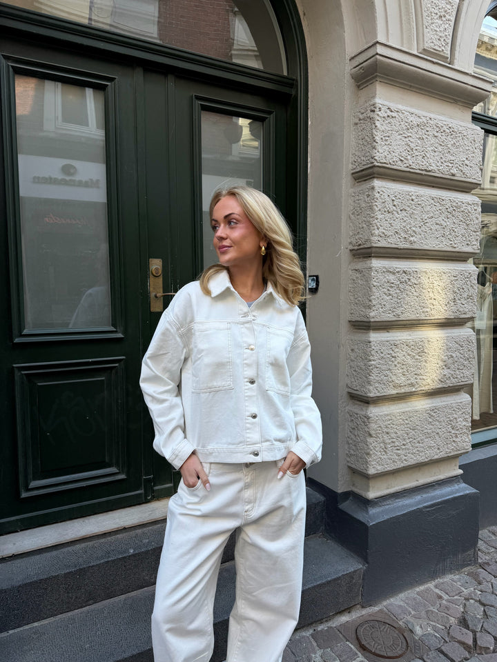 Luna Denim Jacket - White