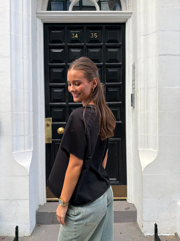 Senna Raglan T-Shirt - Black