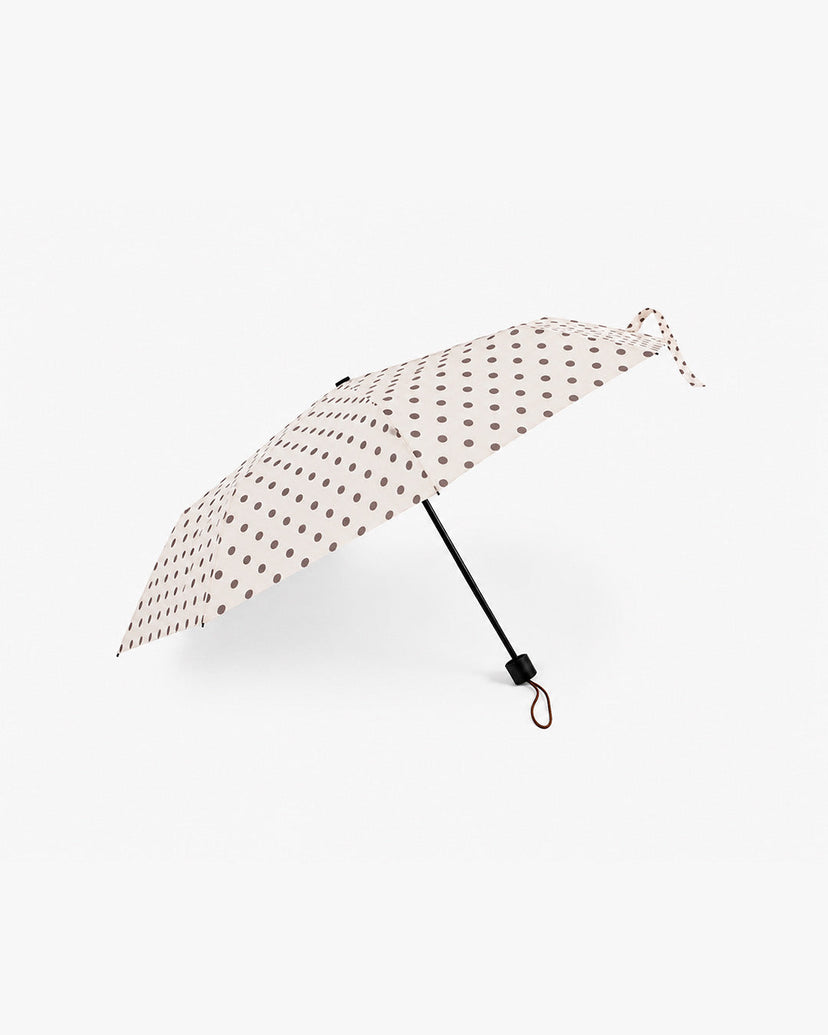 Pitaya Umbrella - Beige/Dark Brown Dot