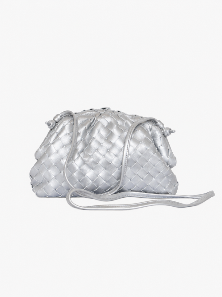 Aya Small Clutch - Silver
