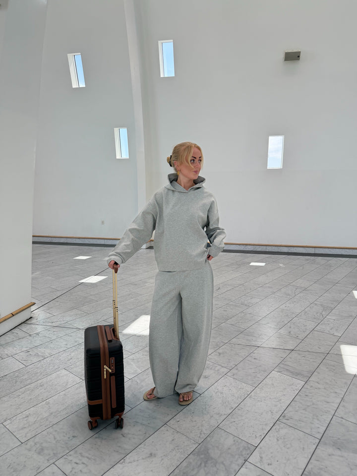 Emma Oversize Hoodie - Light Grey Melange