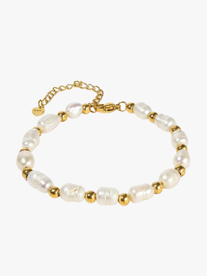 Darlene Pearl Bracelet - Gold Plated