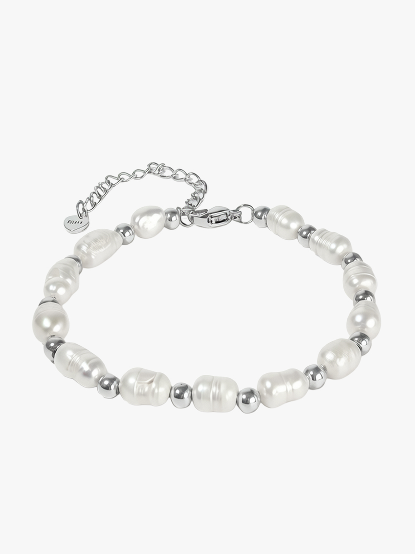 Darlene Pearl Bracelet - Stainless Steel