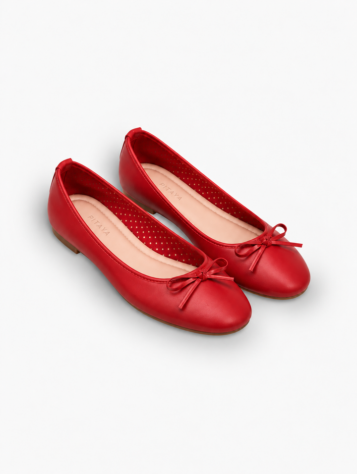 Dora Bow Ballerina - Red