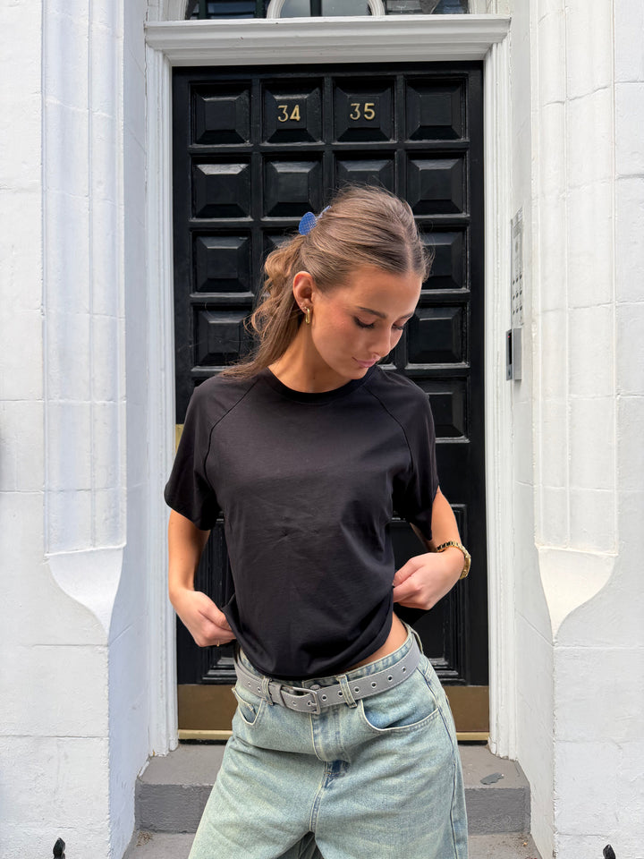 Senna Raglan T-Shirt - Black