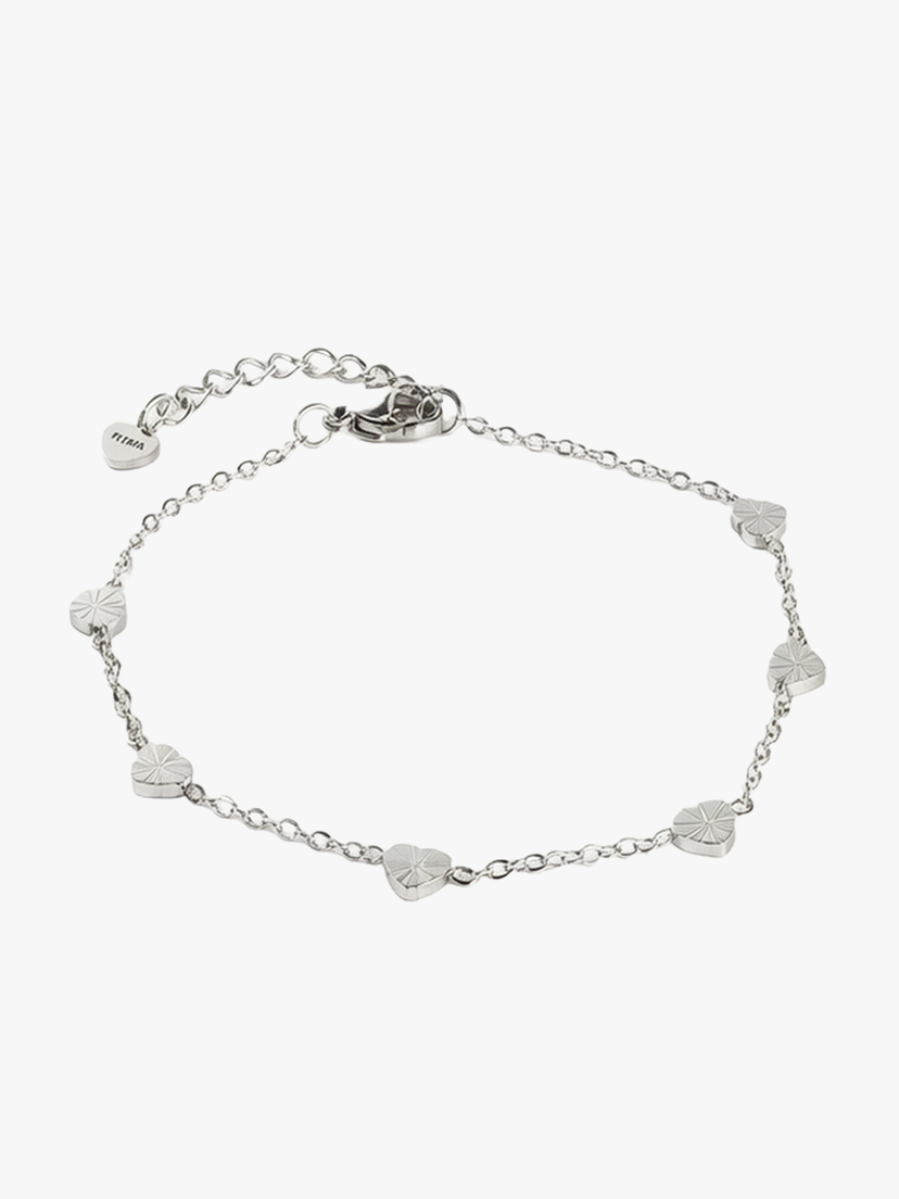 Emmeline Mini Heart Bracelet - Stainless Steel