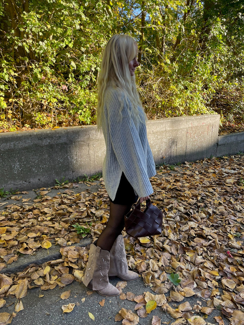 Ava Heeled Boots - Taupe