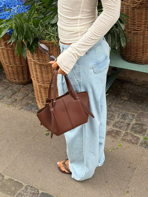Andrea Mini Strap Bag - Dark Brown