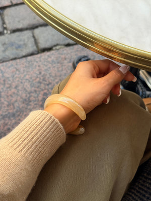 Lilian Open Bangle - Powder Pink