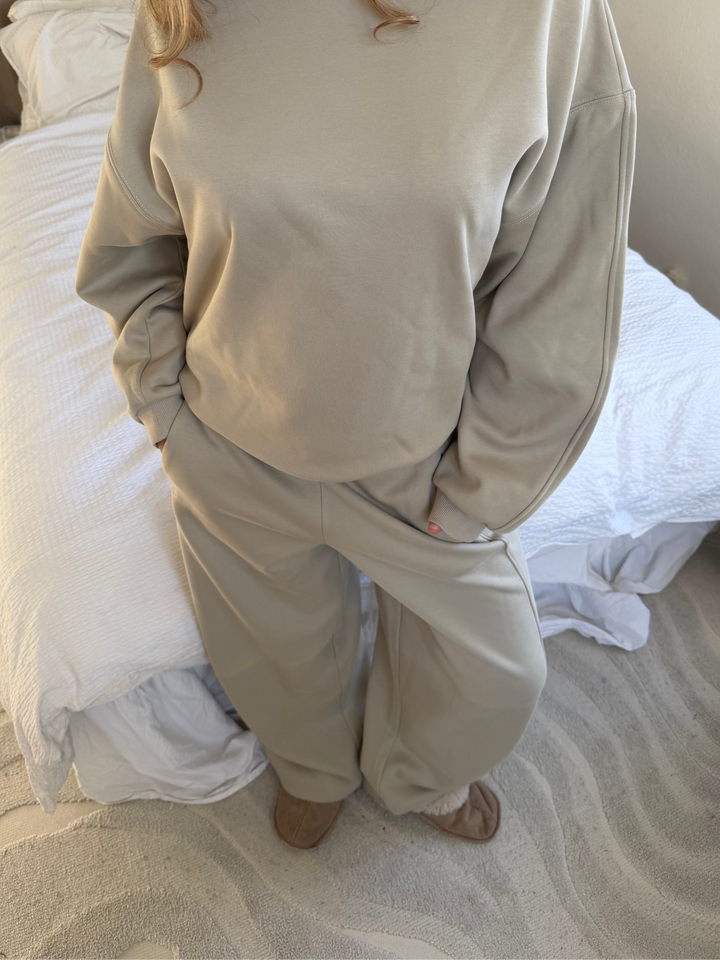 Filine Heavy Sweatpants - Chalk Grey