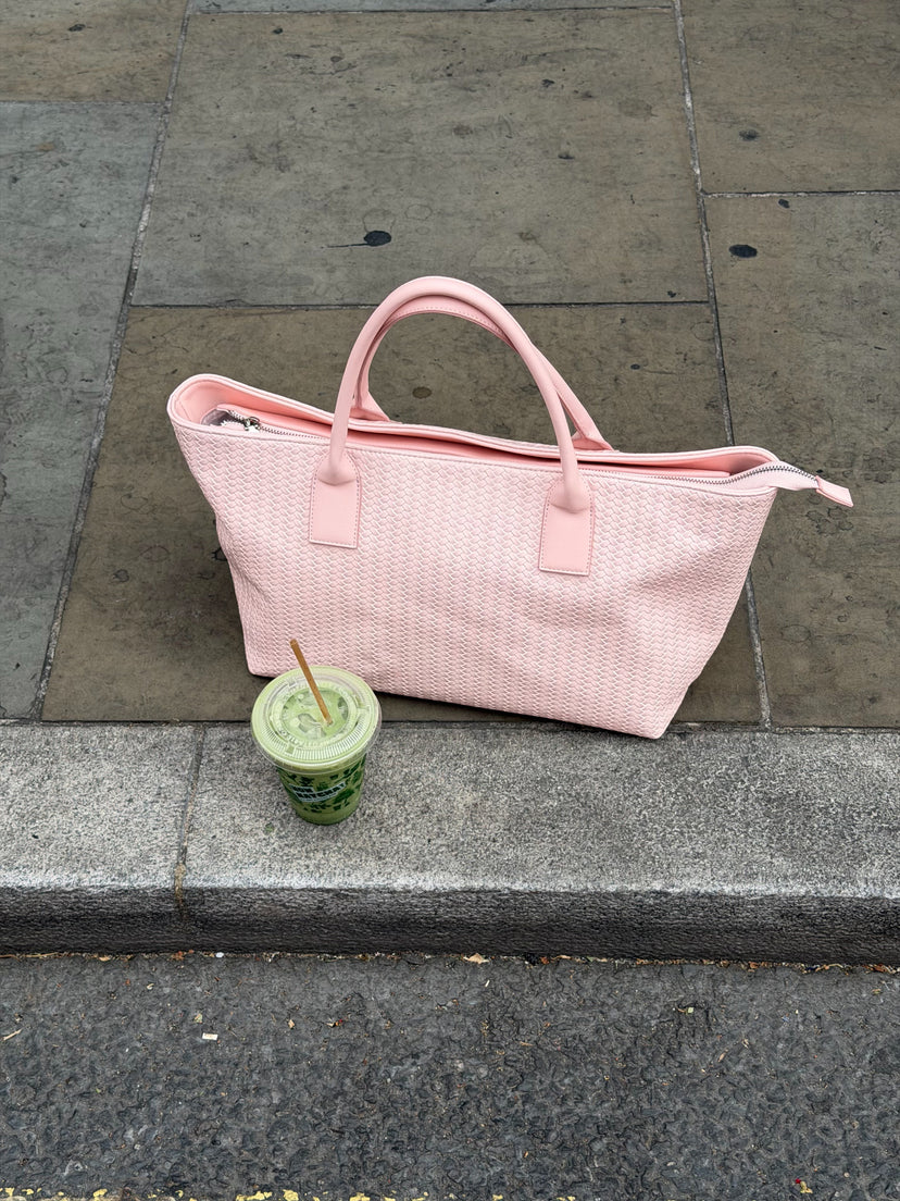Noa Braided Bag - Baby Pink