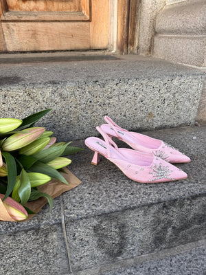 Irina Slingback Kitten Heels - Pink