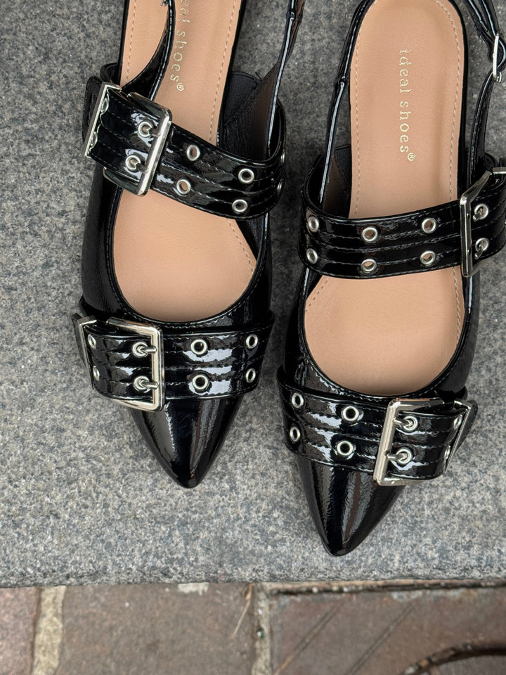 Samantha Buckle Ballerina - Black