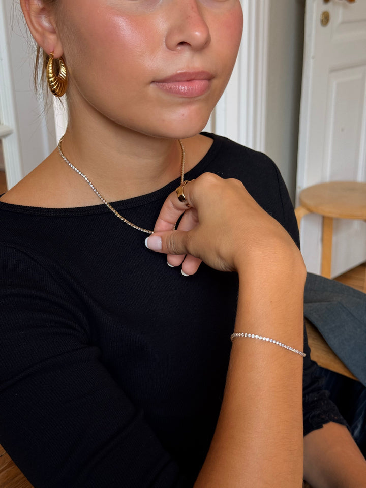 Mira Zircon Bracelet - Gold Plated