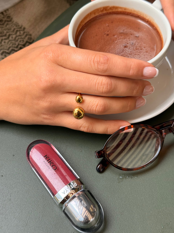 Ina Mushrooms Ring - Gold Plated