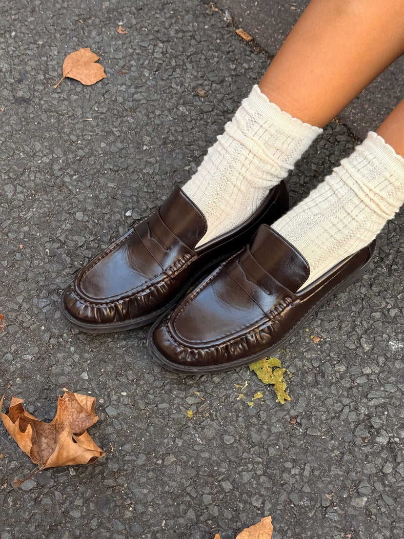 Melinda Loafers - Shiny Dark Brown