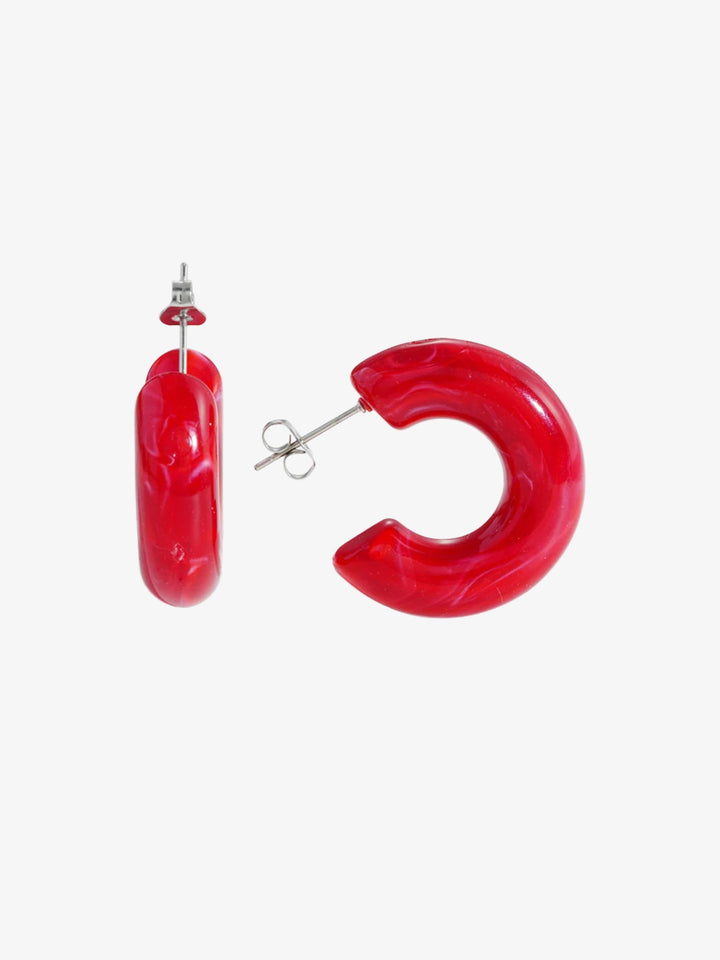 Gro Chunky Hoops - Red