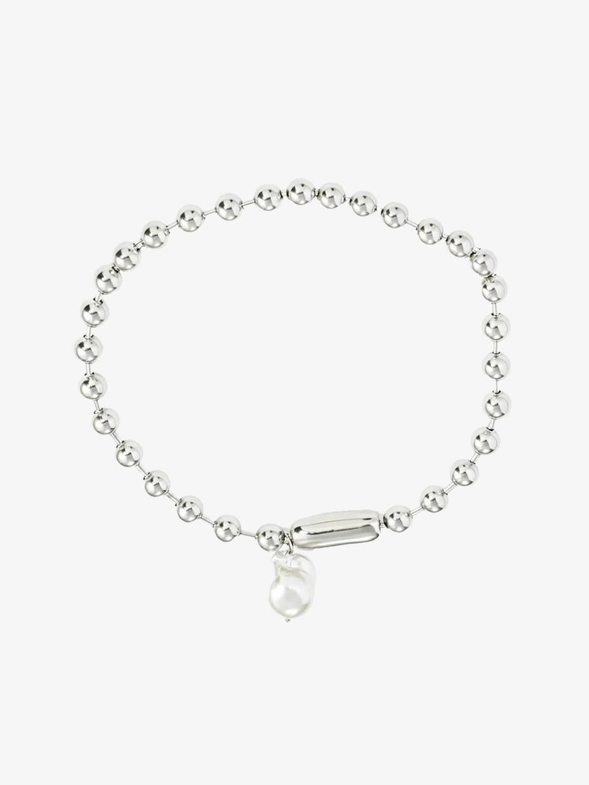 Isadora Ball Beads Necklace - Stainless Steel