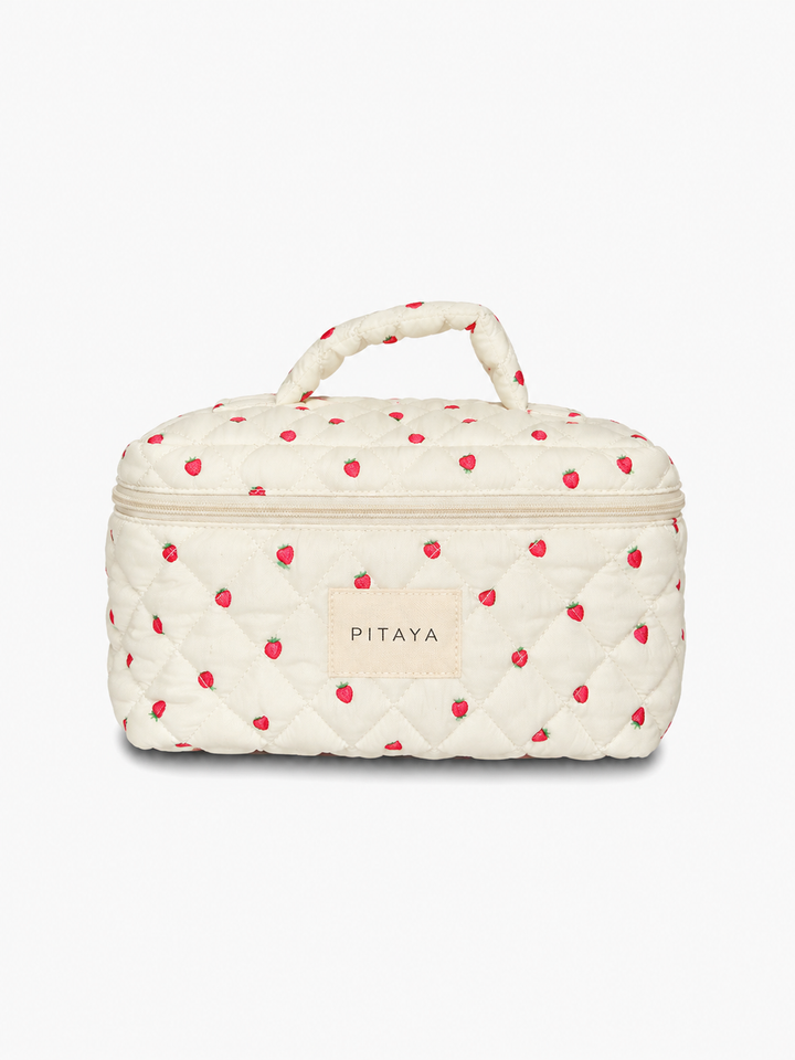 Large Makeup Bag - Strawberries
