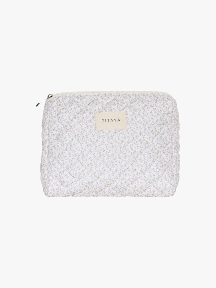 Medium Makeup Bag - Purple Flower