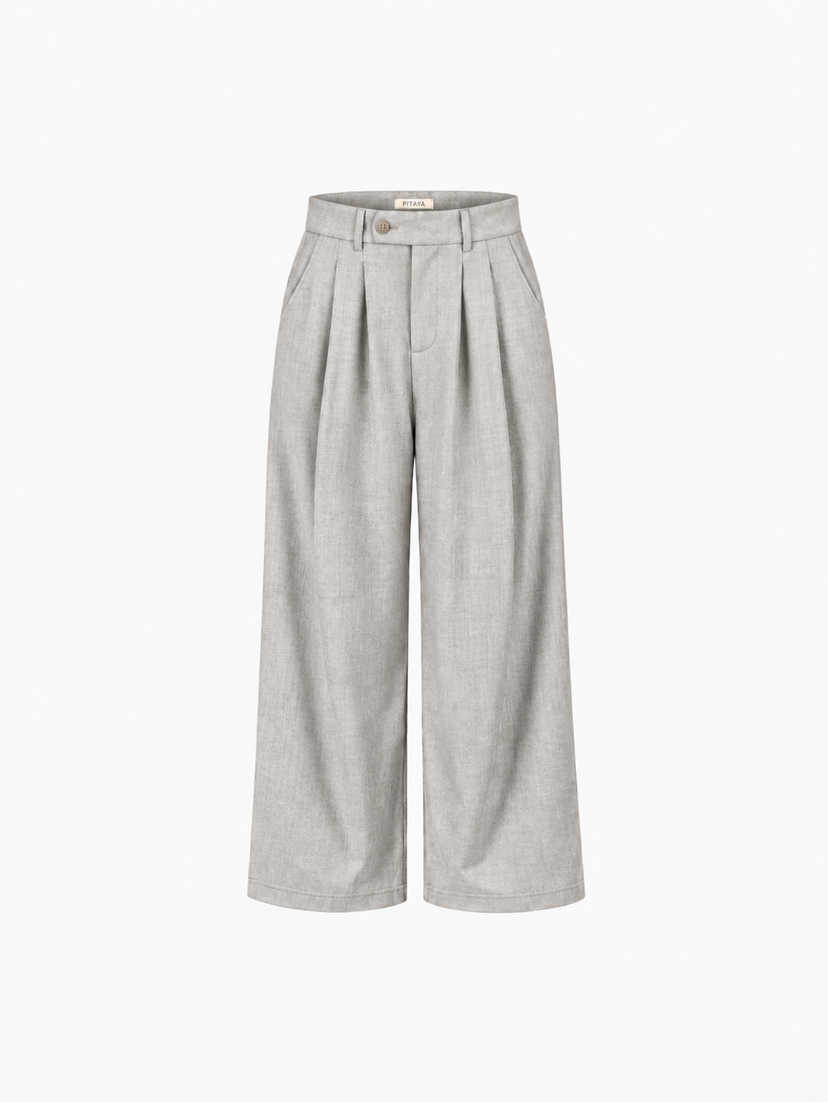 Nora Pants Petit - Light Grey Melange