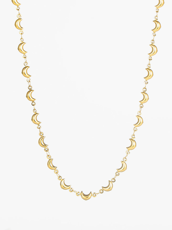 Moon Necklace - Gold Plated