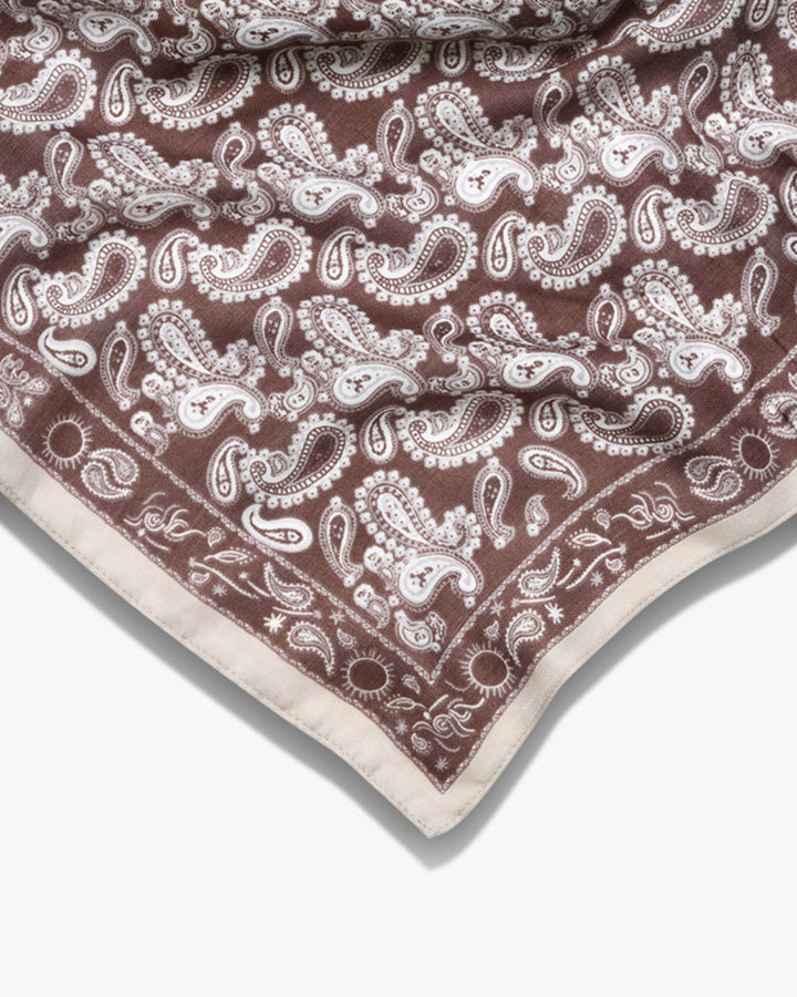 Vigga Paisley Bandana - Brown