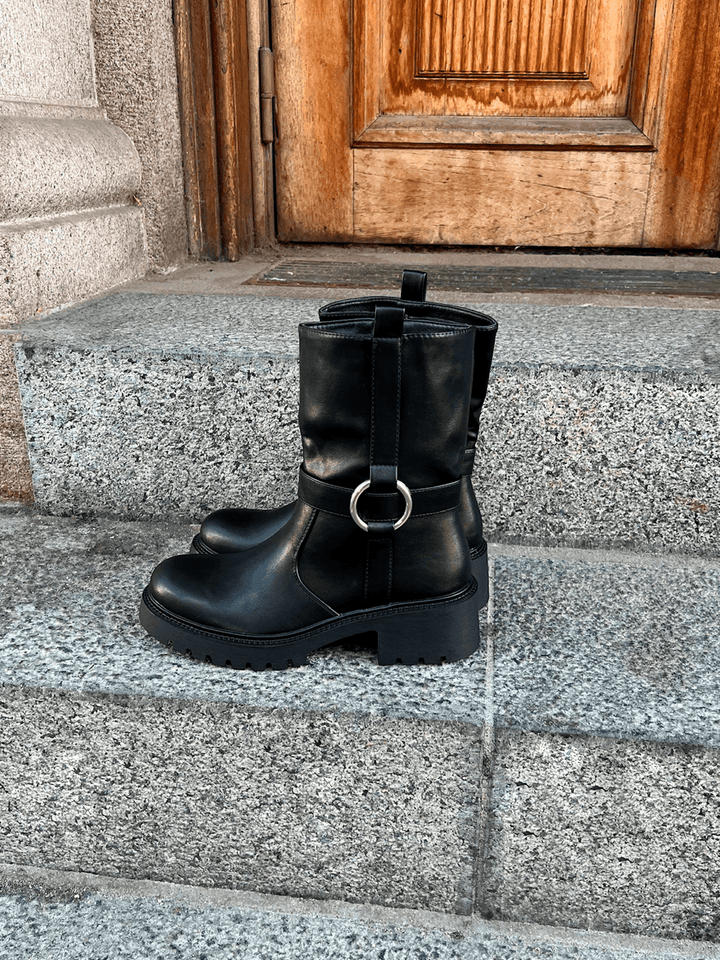 Alma Biker Boots - Black