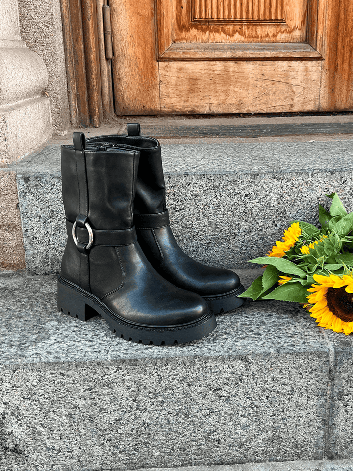 Alma Biker Boots - Black