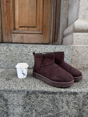 Daisy Teddy Boots - Dark Brown