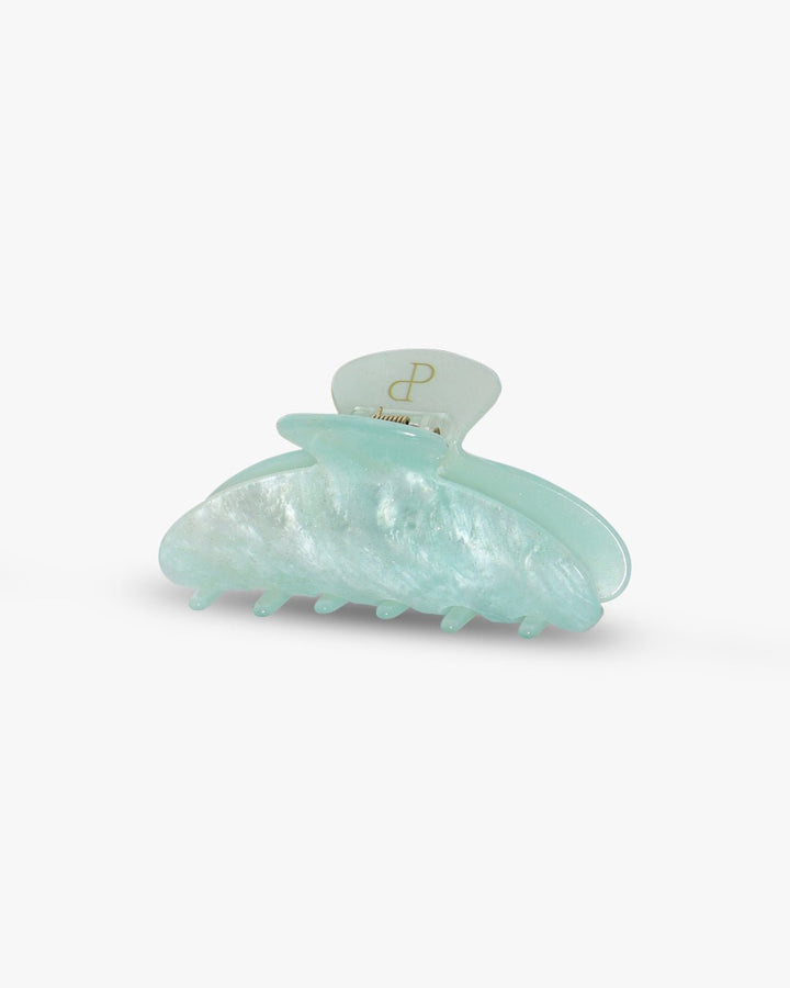 Fiona Glitter Hairclip - Light Green