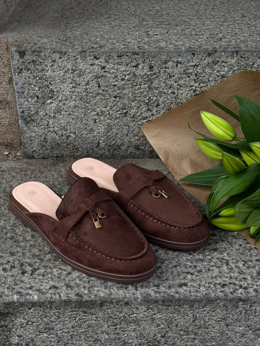 Iben Slip-on Mule - Dark Brown