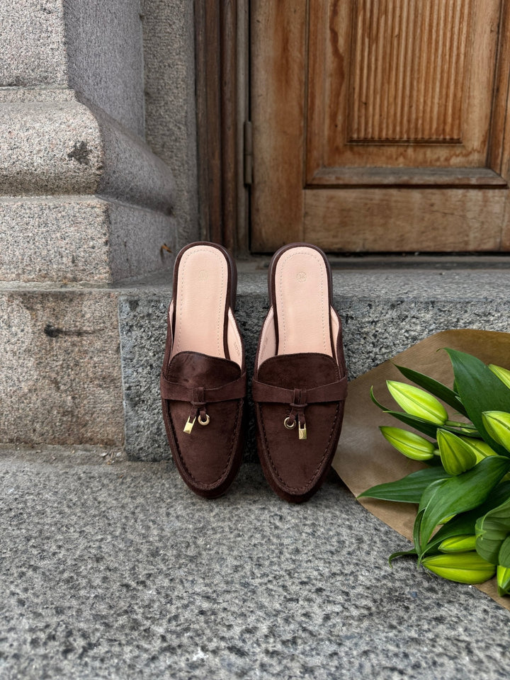 Iben Slip-on Mule - Dark Brown