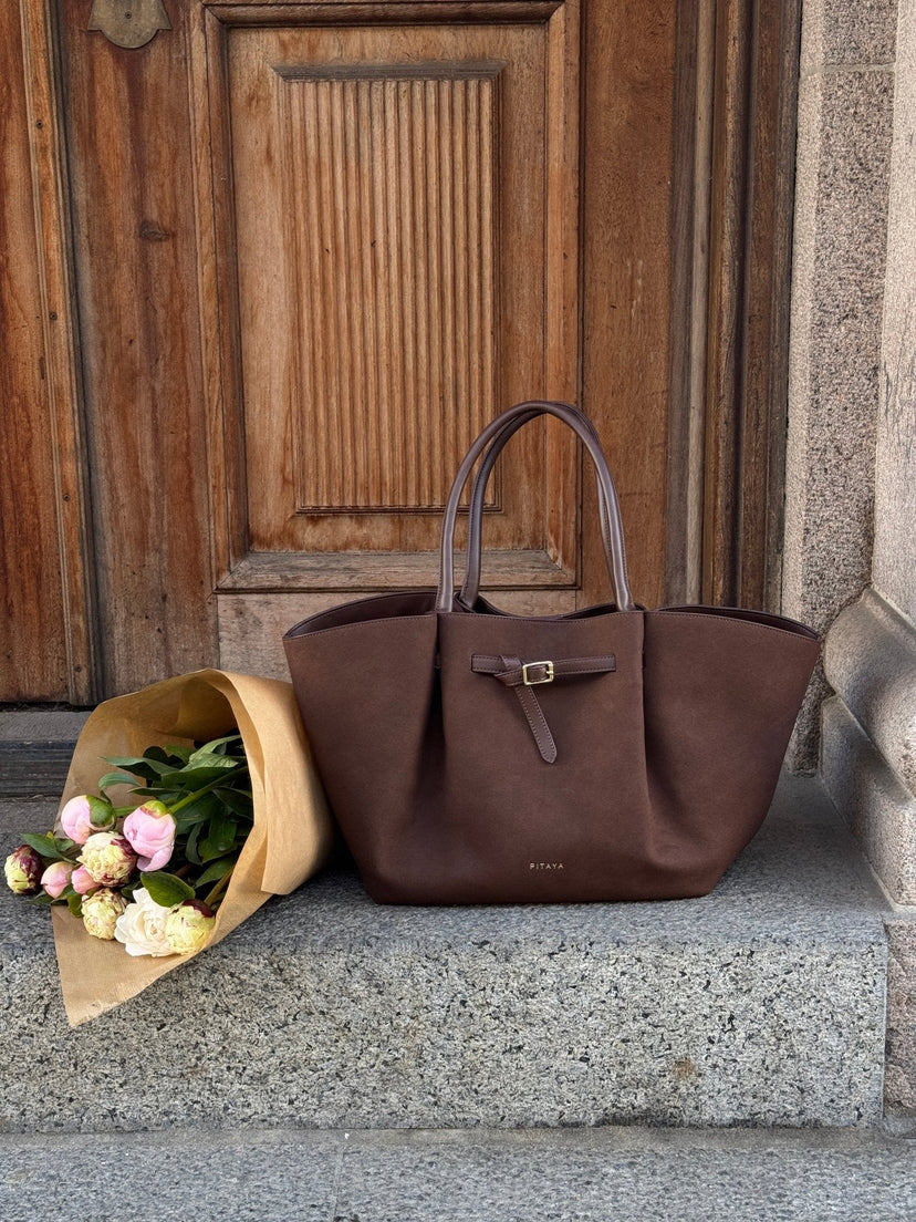 Olivia Belt Bag Faux Suede - Dark Brown